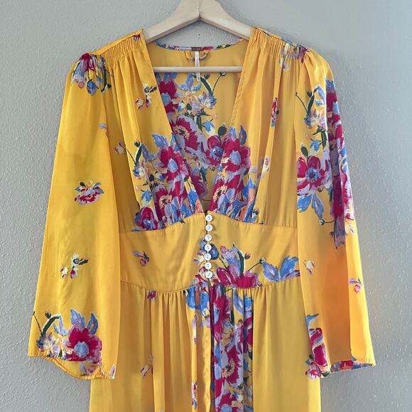 Free People Alexa yellow sun Duster - Picture 3 of 7